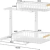Unyqoos® Verstelbare dubbele keuken- en badkamerorganizer voor optimale ruimtebenutting