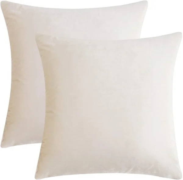 Unyqoos® Set van 2 elegante fluwelen kussenhoezen voor huis en auto