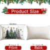Unyqoos® Set van 4 Kerst Kussenhoezen met Decoratieve Prints voor Huis en Bank