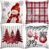 P-87213235078860-20260406112546.webp Unyqoos® Set van 4 decoratieve kerstkussenslopen met winterse boerderijthema