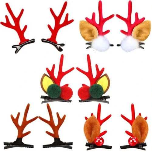 P-87213235084180-20260406093843.webp Unyqoos® Vijfdelige set feestelijke haarclips met rendiergewei voor kerstdecoratie
