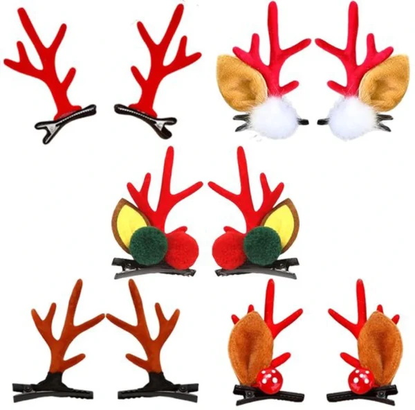 P-87213235084180-20260406093843.webp Unyqoos® Vijfdelige set feestelijke haarclips met rendiergewei voor kerstdecoratie
