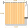 Unyqoos® Oranje en Wit Gestreept Waterdicht Douchegordijn voor Badkamerdecor