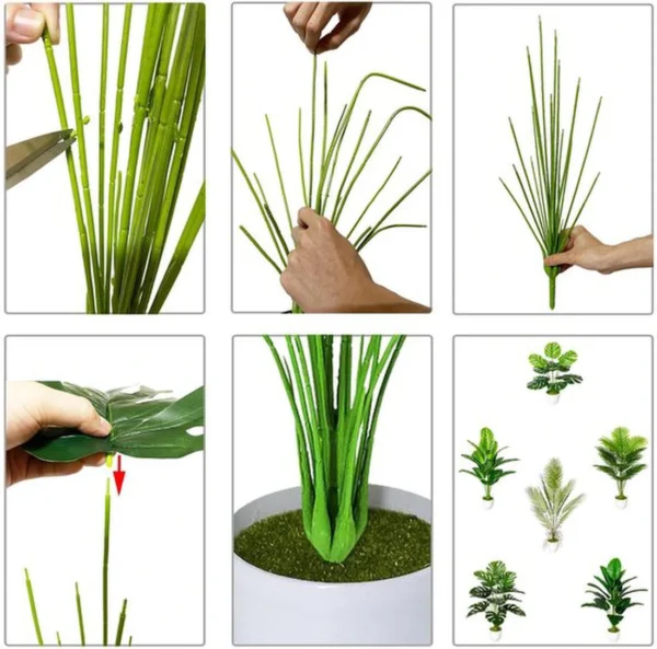 Unyqoos® Grote decoratieve kunstplant in pot voor interieur en exterieur gebruik