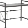 Unyqoos® Verstelbaar Magnetronrek met Extra Haken voor Optimaal Keukenorganisatie en Opbergruimte