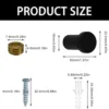 P-87213235116303-20260406115428.webp Unyqoos® Zwarte Stijlvolle Wandhaken Set van 4 voor Kleding en Accessoires in Keuken en Slaapkamer