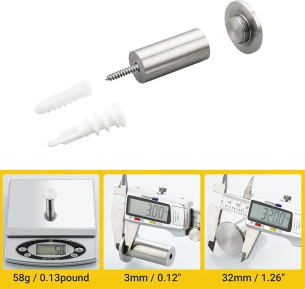 P-87213235145636-20260406115534.webp Unyqoos® Set van vier roestvrijstalen wandhaken voor veelzijdig gebruik in huis