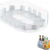 Unyqoos® Draaibare kruidenorganizer voor koelkast en voorraadkast met 360 graden draai