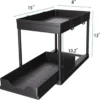 Unyqoos® Functionele Opbergoplossing voor Keuken en Badkamer met Uittrekbare Lade en Haken