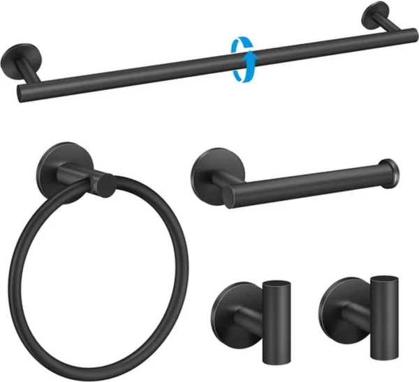 P-87213235201440-20260405184452.webp Unyqoos® Zelfklevende handdoekhouder set van 5 voor badkamer zonder boren