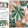 Unyqoos® Dekoratieve Bloemen Douchescherm 180x180 cm met Tropische Prints en Waterafstotend Polyester