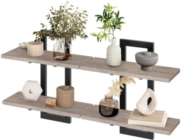 Unyqoos® Zweelaags zwevend wandplankenset voor veelzijdig gebruik in huis