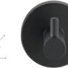 Unyqoos® Elegante en stevige mat zwarte wandhaak voor veelzijdig gebruik in huis