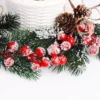 Unyqoos® Set van 10 kunstmatige rode bessen takken voor kerstdecoratie en DIY-projecten