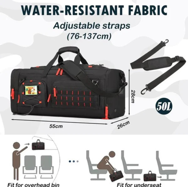 P-87213235258732-20260406083951.webp Unyqoos® Veelzijdige sport- en reisduffel met nat vak en laptopbescherming