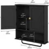 P-87213235284093-20260406083336.webp Unyqoos® Wandkast voor Badkamer met Handdoekhouder en Verstelbare Planken