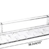 Unyqoos® Transparante wandplank met zuignappen en afvoergaten voor badkamergebruik