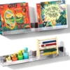 P-87213235297650-20260406083038.webp Unyqoos® Transparant magnetisch acryl boekenrek voor whiteboards en koelkasten
