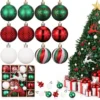 P-87213235329870-20260406092104.webp Unyqoos® Set van 46 Onbreekbare Kunststof Kerstballen in Diverse Kleuren en Maten