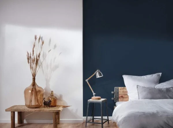 P-87213235331207-20260405113323.webp Unyqoos® Stijlvol blauw vliesbehang met lichte structuur voor elke woonruimte