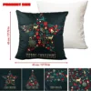 P-87213235344486-20260406113512.webp Unyqoos® Set van vier linnen kussenovertrekken met kerstmotieven voor feestelijke sfeer