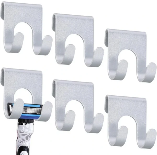 P-87213235398630-20260406120244.webp Unyqoos® Set van zes multifunctionele haken voor badkamer en keuken zonder boren