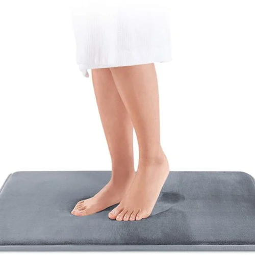 P-87213235401660-20260405140257.webp Unyqoos® Super Zachte Antislip Traagschuim Badkamermat voor Luxe Comfort in het Grijs, 43 x 61 cm