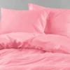 Unyqoos® Zacht Roze Beddengoed Set van Microvezel met Ritssluiting voor Tweepersoonsbed