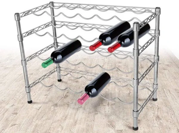 P-87213235475301-20260406105823.webp Unyqoos® Stijlvol en ruimtebesparend wijnrek voor 24 flessen met 4 etages