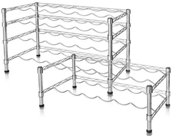 P-87213235475302-20260406105825.webp Unyqoos® Stijlvol en ruimtebesparend wijnrek voor 24 flessen met 4 etages