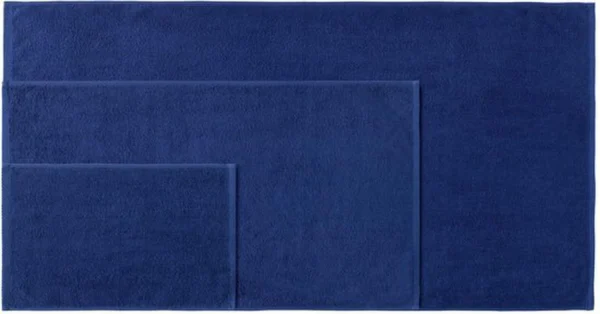 Unyqoos® Complete set zachte katoenen badhanddoeken in marineblauw voor dagelijks gebruik