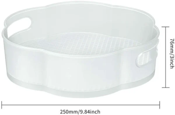 Unyqoos® Compact draaiplateau voor keukenorganisatie en kruidenopslag in bloemvorm