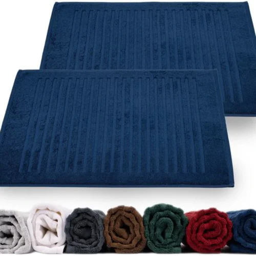 Unyqoos® Luxueuze Set van 2 Katoenen Douchemats voor Comfort en Stijl in de Badkamer