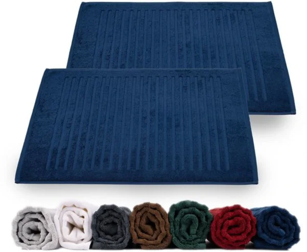 P-87213235514210-20260405134827.webp Unyqoos® Luxueuze Set van 2 Katoenen Douchemats voor Comfort en Stijl in de Badkamer