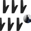 Unyqoos® Garderobenhaken Set van 4 Stuks in Zwarte Matte Afwerking voor Diverse Ruimtes