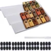 P-87213235532587-20260406102614.webp Unyqoos® Uittrekbaar kruidenrek voor lades met 4-laags trapontwerp in wit