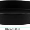 P-87213235546135-20260406102642.webp Unyqoos® Zwart draaiplateau voor keuken en kast met stevige koolstofstalen constructie