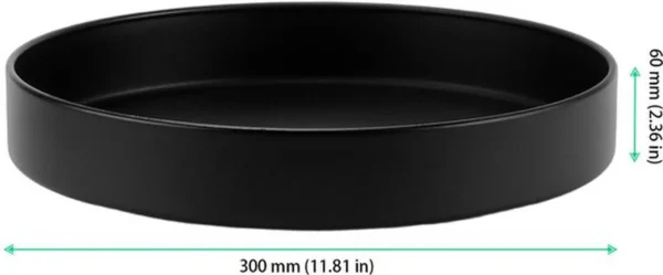 P-87213235546135-20260406102642.webp Unyqoos® Zwart draaiplateau voor keuken en kast met stevige koolstofstalen constructie