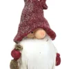 Unyqoos® Decoratieve Tuinkabouter van Polystone voor Feestelijke Winterdecoratie