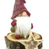 Unyqoos® Decoratieve Tuinkabouter van Polystone voor Feestelijke Winterdecoratie