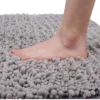 Unyqoos® Luxe Chenille Badmat Grijs voor Comfort en Veiligheid in de Badkamer