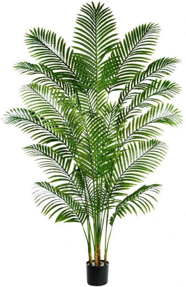 Unyqoos® Realistische kunstpalm van 180 cm met 18 stammen voor binnen en buiten