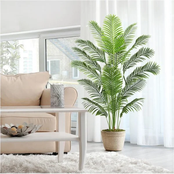 Unyqoos® Realistische kunstpalm van 180 cm met 18 stammen voor binnen en buiten