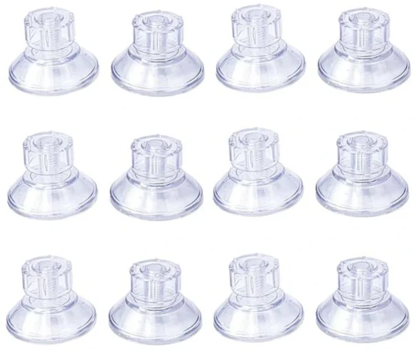 P-87213235586040-20260406120946.webp Unyqoos® Set van 12 sterke transparante zuignappen voor veelzijdig gebruik bij kamperen