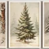 P-87213235592362-20260406123655.webp Unyqoos® Set van 3 Vintage Kunstposters met Winterse Thema's voor Huisdecoratie