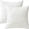 Unyqoos® Set van 2 decoratieve kussenslopen met winterse sneeuwvlok voor huisdecoratie