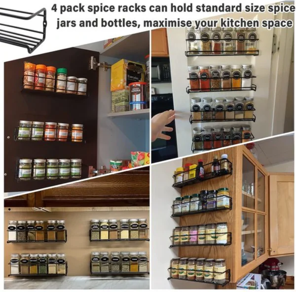 P-87213235614132-20260406102717.webp Unyqoos® Stijlvol Muurkruidenrek met Vier Verdiepingen en Flexibele Montageopties voor Keuken en Badkamer