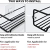P-87213235614133-20260406102728.webp Unyqoos® Stijlvol Muurkruidenrek met Vier Verdiepingen en Flexibele Montageopties voor Keuken en Badkamer