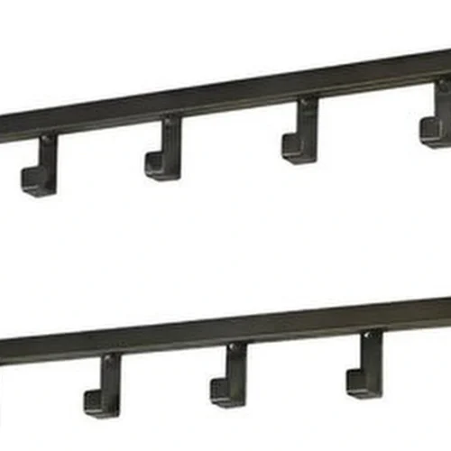 Unyqoos® Moderne Zwarte Wandgarderobe met 15 Haken voor Diverse Toepassingen