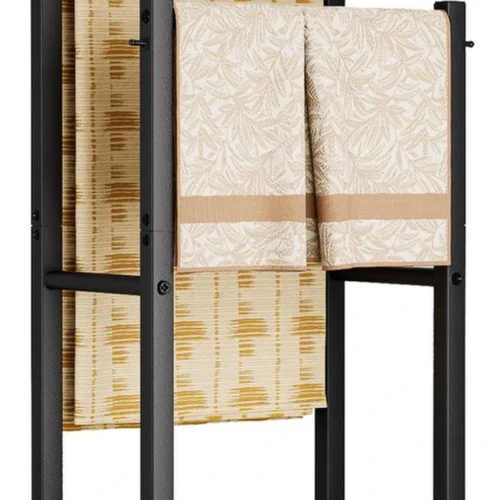 P-87213235636530-20260405182326.webp Unyqoos® Vrijstaand handdoekenrek met twee stangen en marmeren basis voor elke ruimte